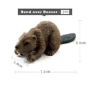 1pc Badger Wolverine Anteater Beaver Animal Miniature Art Toy Figure Doll DIY