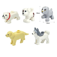 City Animals Cute Dog Sheep Chicken goat pig Cow for LEGO Building Blocks Sets