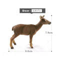 1pc Wolf Deer Leopard Alpaca Koala Antelope Animal Miniature Art Toy Figure Doll