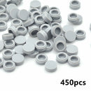 450pcs Round 1x1 Flat Studs 98138 for Lego MOC Building Blocks Brick Toy DIY