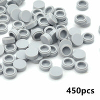 450pcs Round 1x1 Flat Studs 98138 for Lego MOC Building Blocks Brick Toy DIY