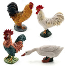 1pc Simulation Chicken Duck Goose Figurine Animal Miniature Art Toy Figure Doll