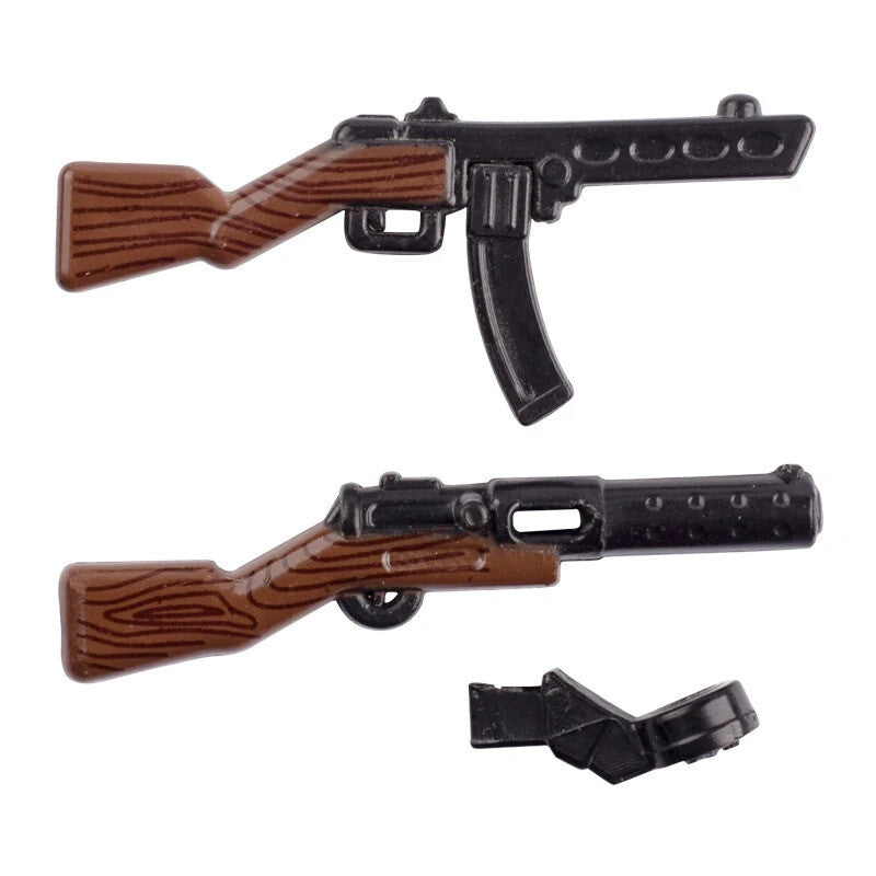 Military Soldier MOC WW2 Gun Arms 98K PPSH For LEGO Building Blocks Brick Toy