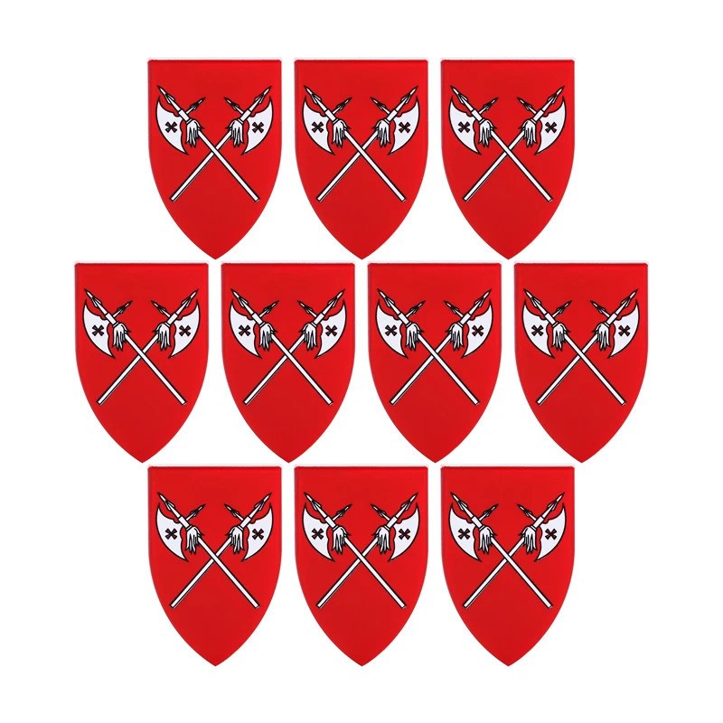 Medieval Military Knights Wolf Shield Armor For LEGO Building Blocks Brick Toy