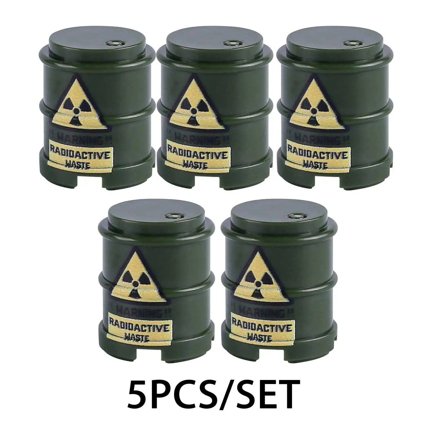 Military Oil Drum Fuel Tank Army War Scene For LEGO Building Blocks Brick Toy