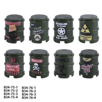 Military Oil Drum Fuel Tank Army War Scene For LEGO Building Blocks Brick Toy