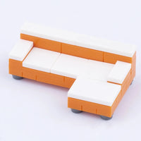 MOC City House Furniture Piano TV Sofa Parts for Lego Sets Building Blocks Set