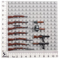 Military Soldier MOC WW2 Gun Arms 98K PPSH For LEGO Building Blocks Brick Toy