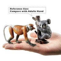 1pc Wolf Deer Leopard Alpaca Koala Antelope Animal Miniature Art Toy Figure Doll