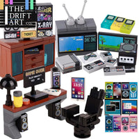 Computer Console Phone Tablet MOC TV City for Lego Building Blocks Sets DIY