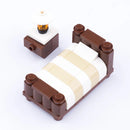 MOC City House Furniture Piano TV Sofa Parts for Lego Sets Building Blocks Set