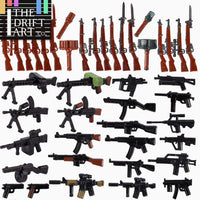 Military Soldier MOC WW2 Gun Arms 98K PPSH For LEGO Building Blocks Brick Toy