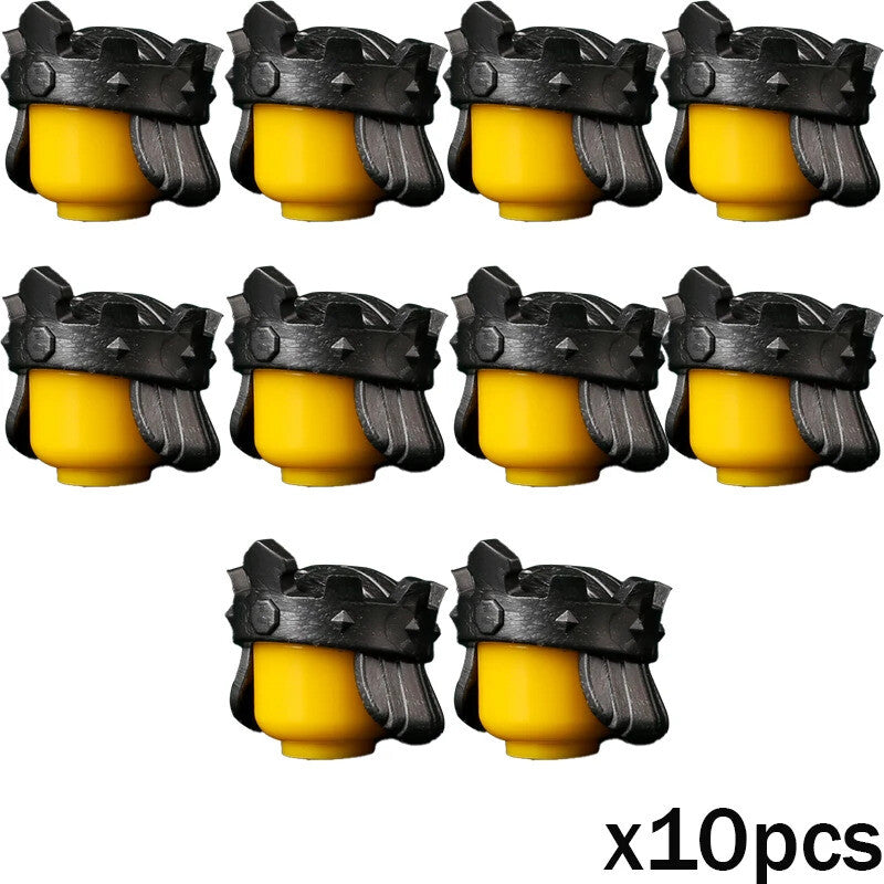 Medieval Military Army Soldier Shield Helmet For LEGO Building Blocks Brick Toy