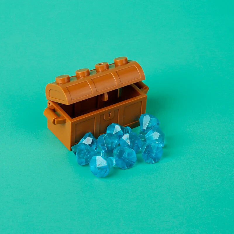 Treasure Pirate Map MOC Jewels Gold Ore Silver For Lego Building Block Brick Set