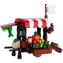 MOC City Food Stall Call Box Street Trolley for Lego Sets Building Blocks Set