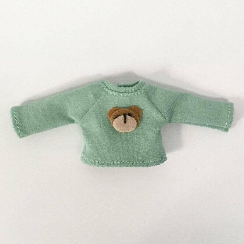 Clothes - Bear Long Sleeve Shirt For 1:12 BJD doll OB Obitsu 11 Ymy Toy