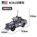 WW2 Military Tank Army Soldier Vehicle Car For LEGO Building Blocks Brick Toy