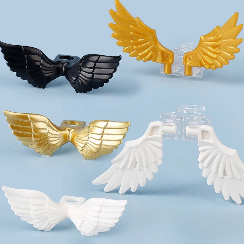 Angel Golden Wings Flying Horse Animals for Lego Building Blocks Brick Sets DIY