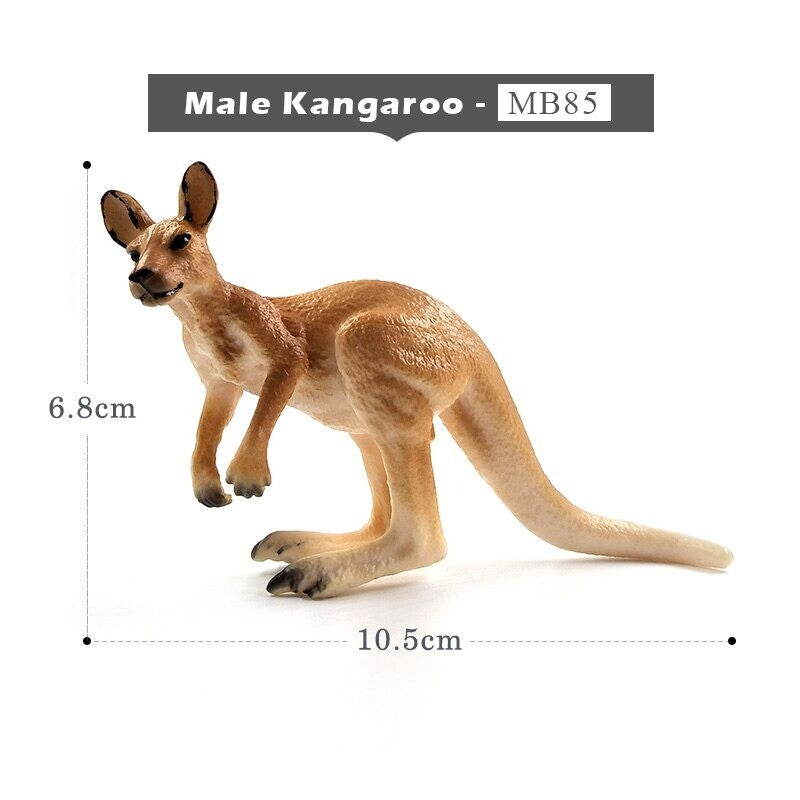 1pc Ostrich Meerkat Okapi Swan Crocodile Animal Miniature Art Toy Figure Doll