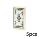 Church Window 57895 60596 1x4x6 House Parts for LEGO Sets Building Block Sets
