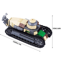 WW2 Military Tank Army Soldier Vehicle Car For LEGO Building Blocks Brick Toy