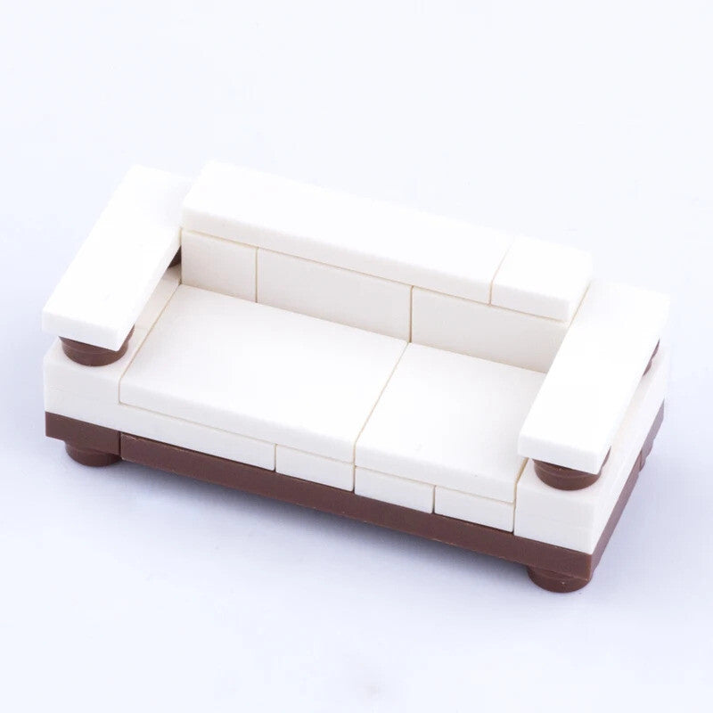 MOC City House Furniture Piano TV Sofa Parts for Lego Sets Building Blocks Set