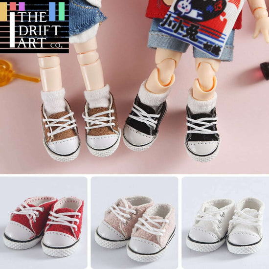 Accessories - Casual canvas Laces shoes For 1:12 BJD doll OB Obitsu 11 Ymy Toy
