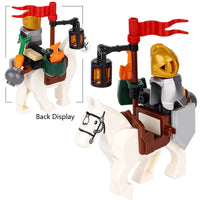 MOC Notice Board Bonfire Stove Medieval Town Street For LEGO Building Blocks Set
