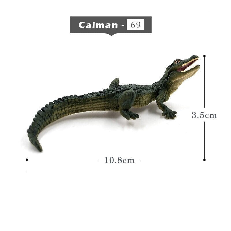 1pc Okapi Sheep Deer Crocodile Lynx Koala Animal Miniature Art Toy Figure Doll