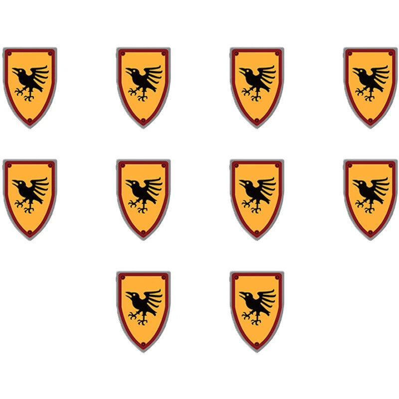 Medieval Military Army Soldier Shield Helmet For LEGO Building Blocks Brick Toy