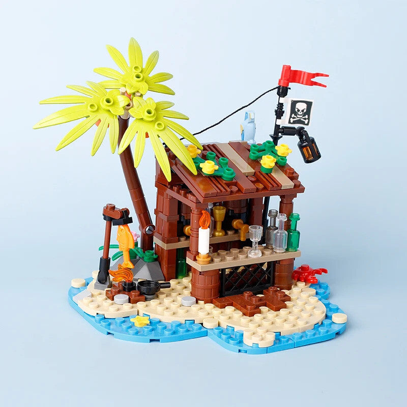 MOC Notice Board Bonfire Stove Medieval Town Street For LEGO Building Blocks Set