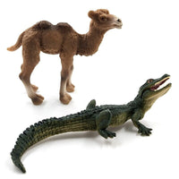 1pc Okapi Sheep Deer Crocodile Lynx Koala Animal Miniature Art Toy Figure Doll