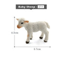 1pc Okapi Sheep Deer Crocodile Lynx Koala Animal Miniature Art Toy Figure Doll