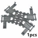 Train Rail Curve Fork Tracks R56 R72 R88  for Lego Kit Train Building Blocks Set