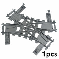 Train Rail Curve Fork Tracks R56 R72 R88  for Lego Kit Train Building Blocks Set