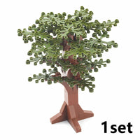City Tree Green Bush Garden MOC Flower Grass for Lego Building Blocks Sets DIY