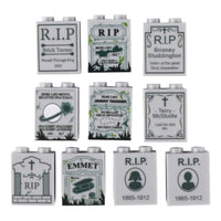 MOC Ghost Head Halloween Green Evil Spirits Pumpkin For LEGO Building Blocks Set