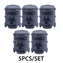 Military Oil Drum Fuel Tank Army War Scene For LEGO Building Blocks Brick Toy