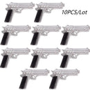 Military SWAT Weapon Shovel Arms Farm Tools Soldier Army Building Blocks Toy DIY