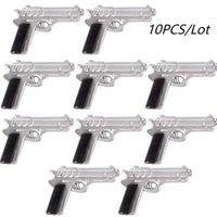 Military SWAT Weapon Shovel Arms Farm Tools Soldier Army Building Blocks Toy DIY