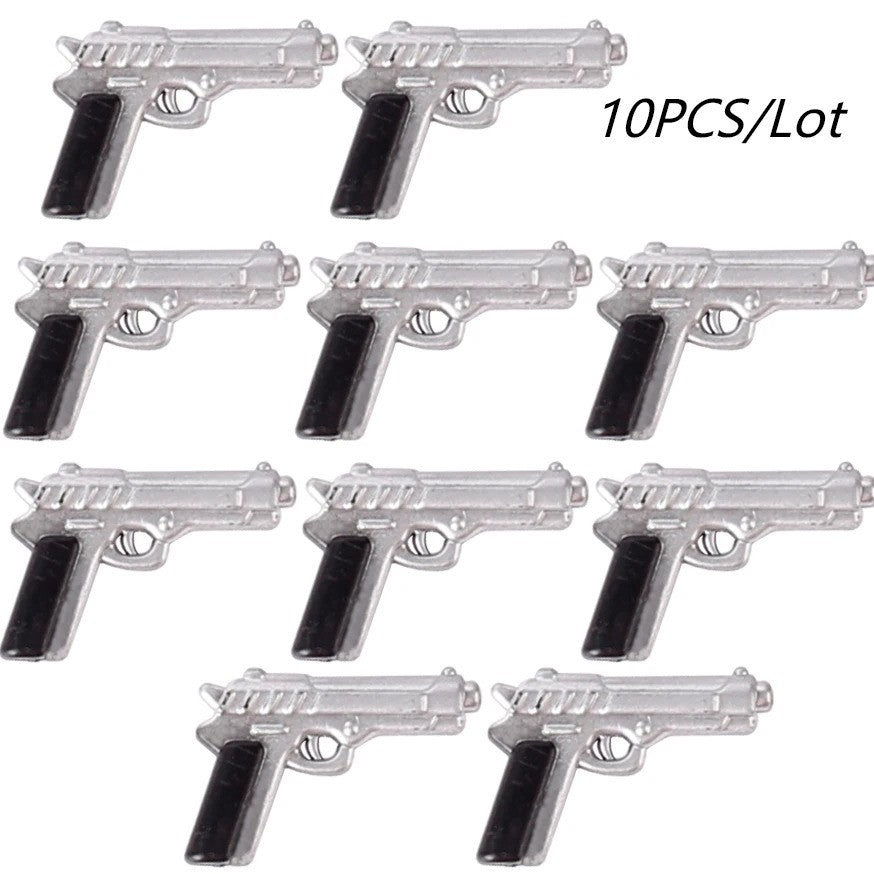 Military SWAT Weapon Shovel Arms Farm Tools Soldier Army Building Blocks Toy DIY
