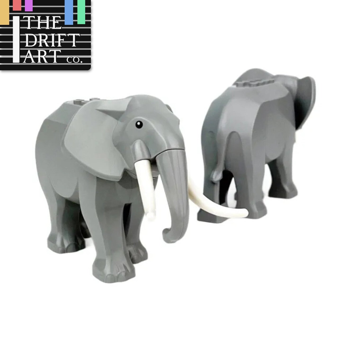1pc MOC Elephant City Short Long Tusk Animals for LEGO Building Blocks Sets DIY