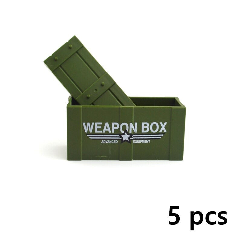 Military Weapon Gun Rifle Pistol Mortar SUV Motorcycle Building Blocks Toy DIY