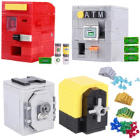 MOC City ATM Vending Machine Gold Bar  Money For Lego Building Block Brick Sets