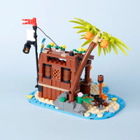 MOC Notice Board Bonfire Stove Medieval Town Street For LEGO Building Blocks Set