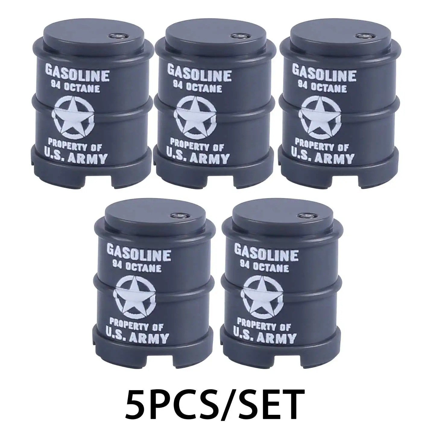 Military Oil Drum Fuel Tank Army War Scene For LEGO Building Blocks Brick Toy