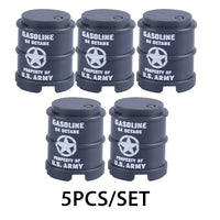 Military Oil Drum Fuel Tank Army War Scene For LEGO Building Blocks Brick Toy