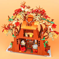 MOC Notice Board Bonfire Stove Medieval Town Street For LEGO Building Blocks Set