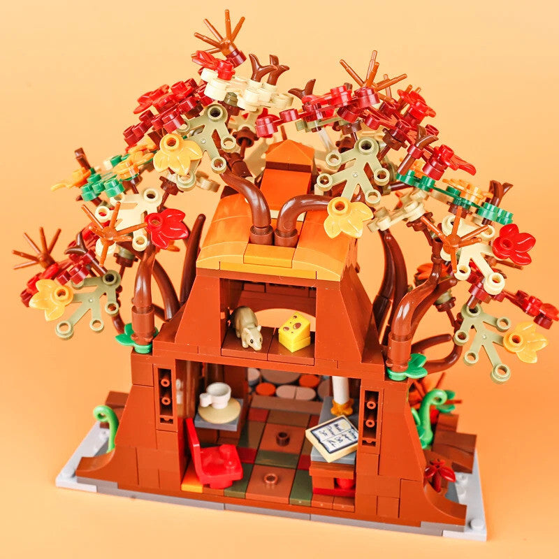 MOC Notice Board Bonfire Stove Medieval Town Street For LEGO Building Blocks Set