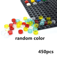 450pcs Round 1x1 Flat Studs 98138 for Lego MOC Building Blocks Brick Toy DIY